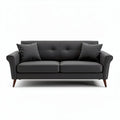 Sofa dwuosobowa z ekoskóry do wnętrz mieszkalnych - 180 x 85 x 75cm