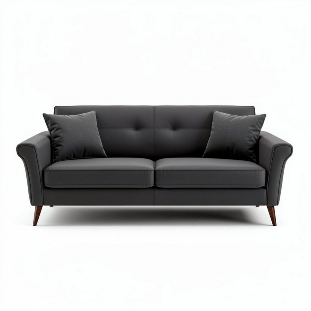 Sofa dwuosobowa z ekoskóry do wnętrz mieszkalnych - 180 x 85 x 75cm